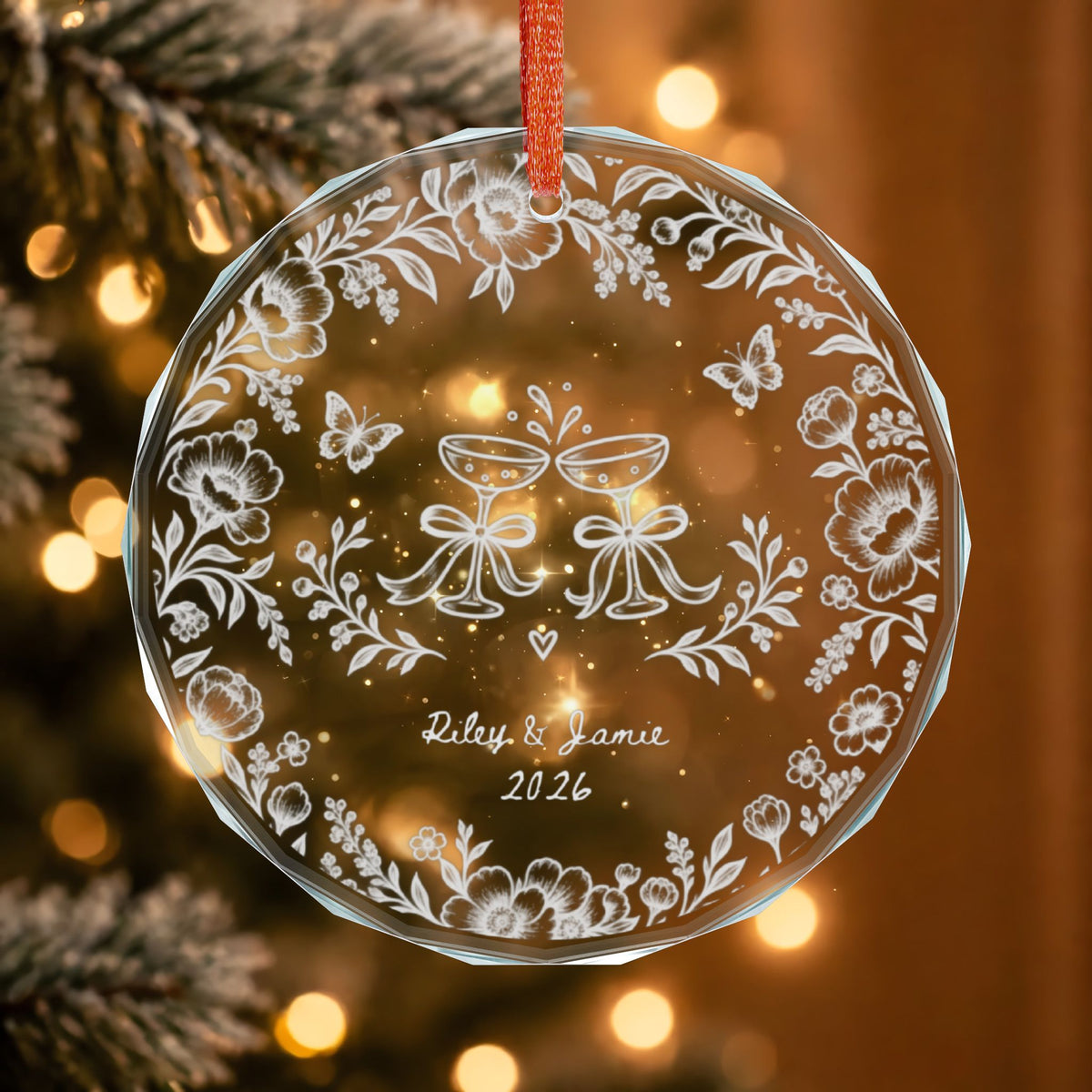 Signature Crystal Christmas Ornament