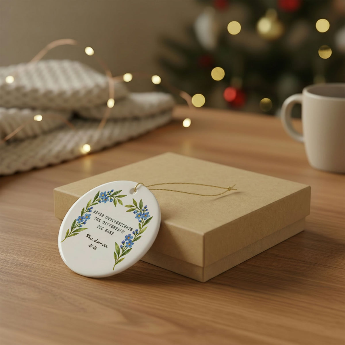 Heritage Single-Sided Ceramic Ornament
