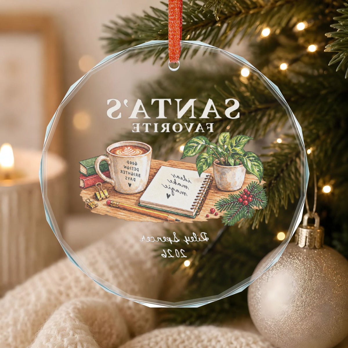 Signature Crystal Christmas Ornament