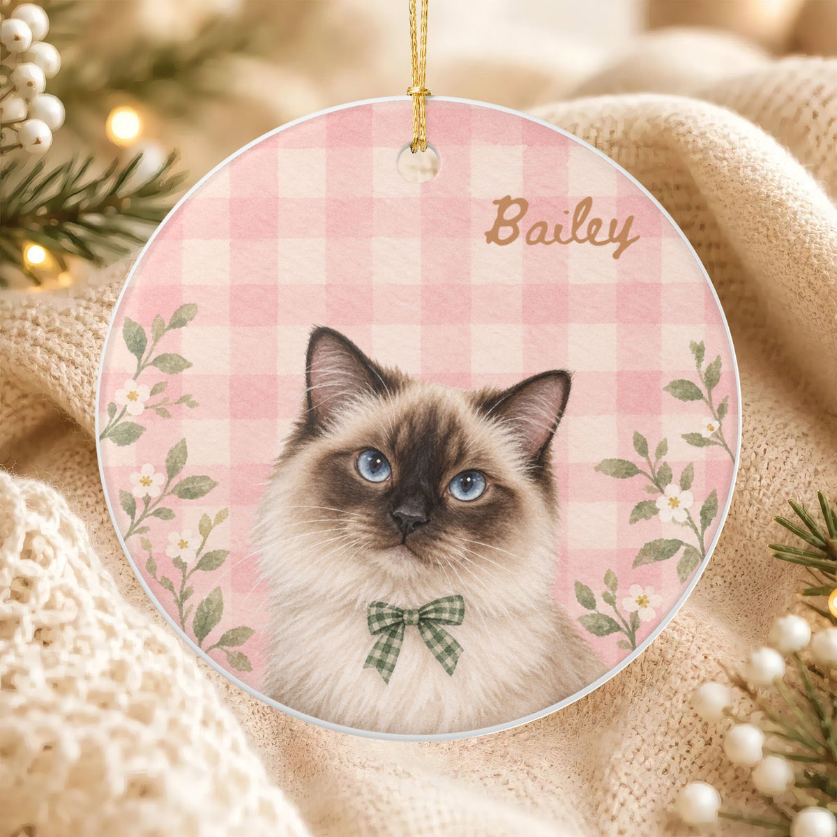 Copy of Personalized Pet Christmas Ceramic Ornament Dog & Cat Keepsake
