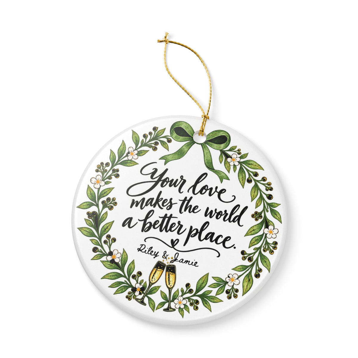 Heritage Single-Sided Ceramic Ornament
