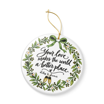 Heritage Single-Sided Ceramic Ornament