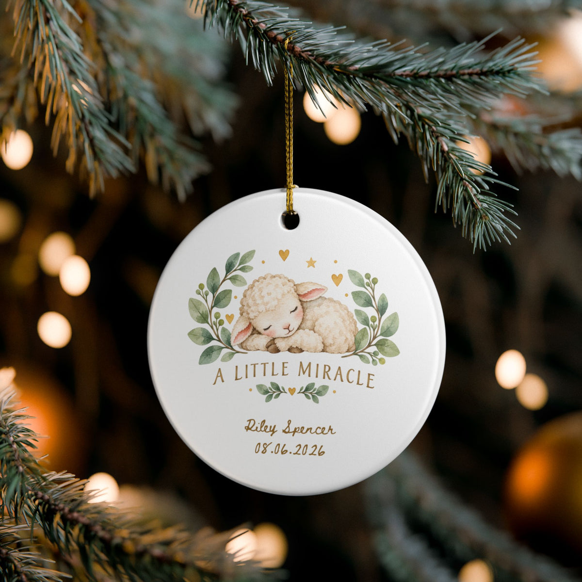 Heritage Single-Sided Ceramic Ornament