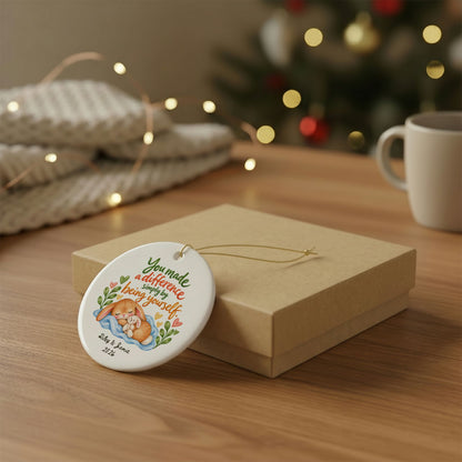 Heritage Single-Sided Ceramic Ornament