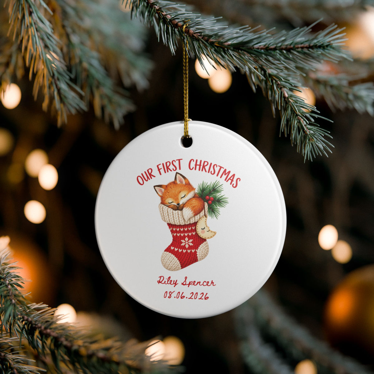 Heritage Single-Sided Ceramic Ornament