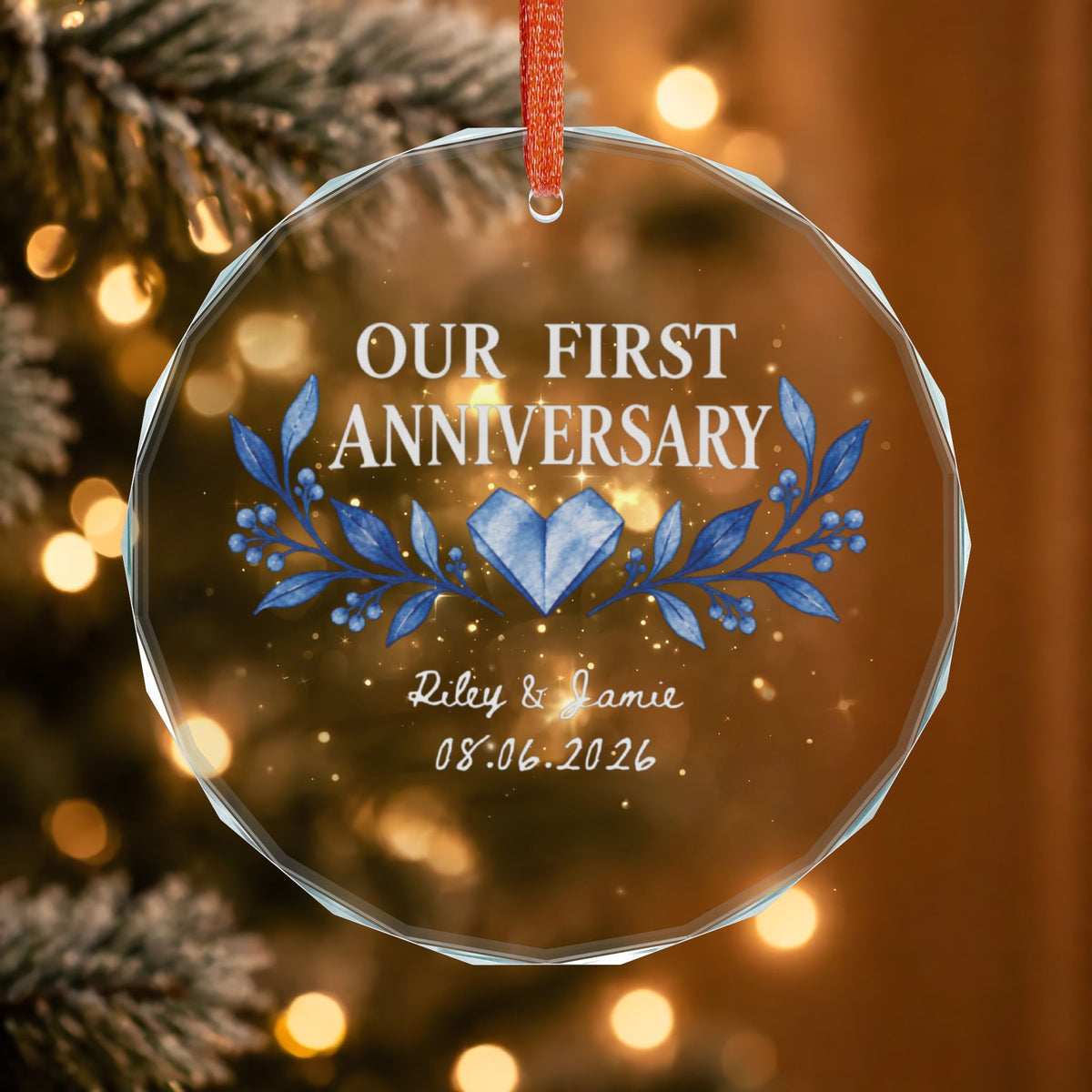 Signature Crystal Christmas Ornament