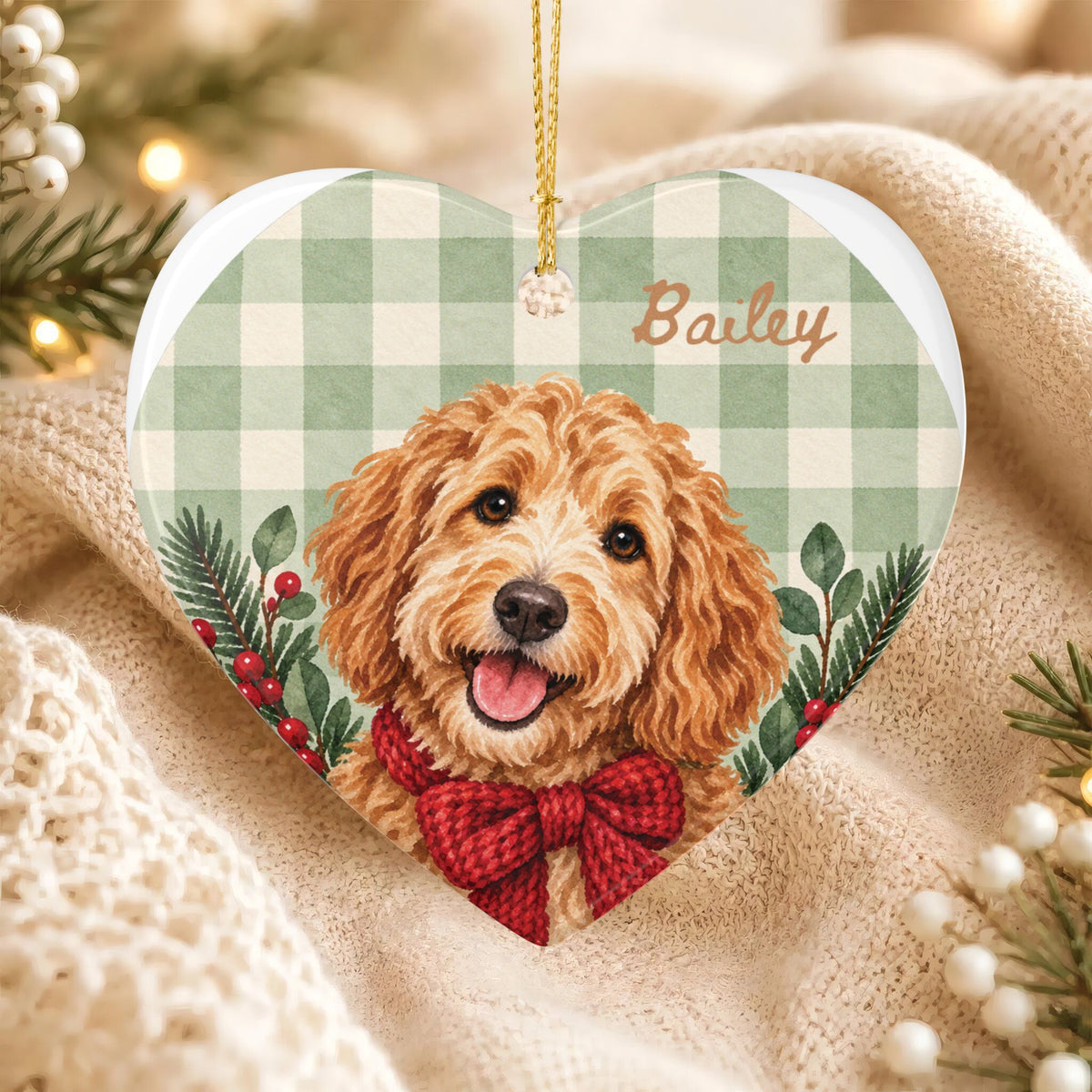 Copy of Personalized Pet Christmas Ceramic Ornament Dog & Cat Keepsake