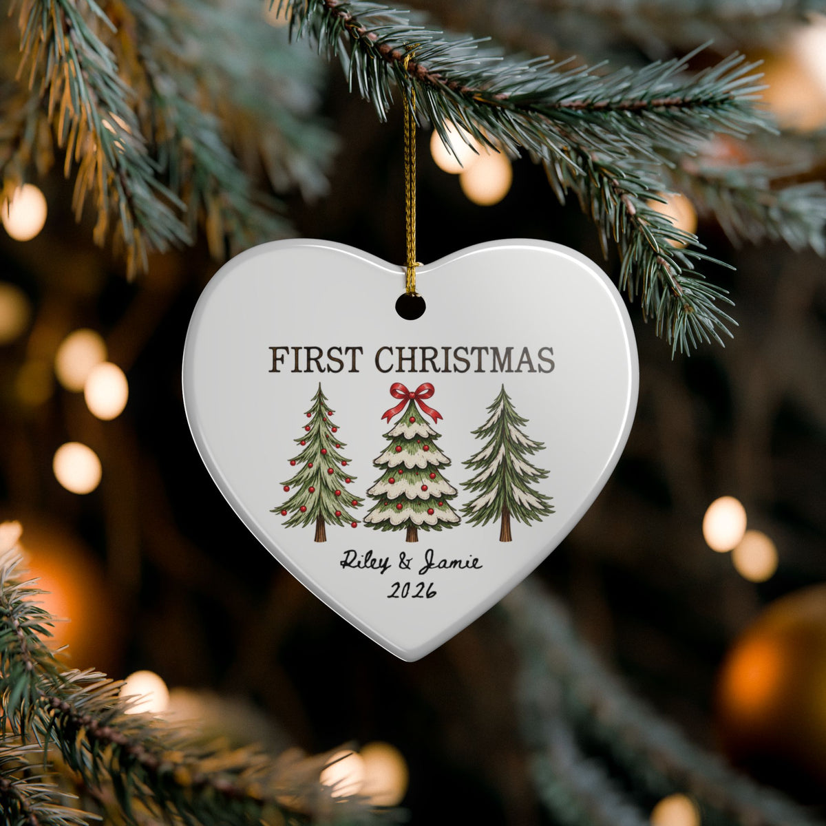 Heritage Single-Sided Ceramic Ornament
