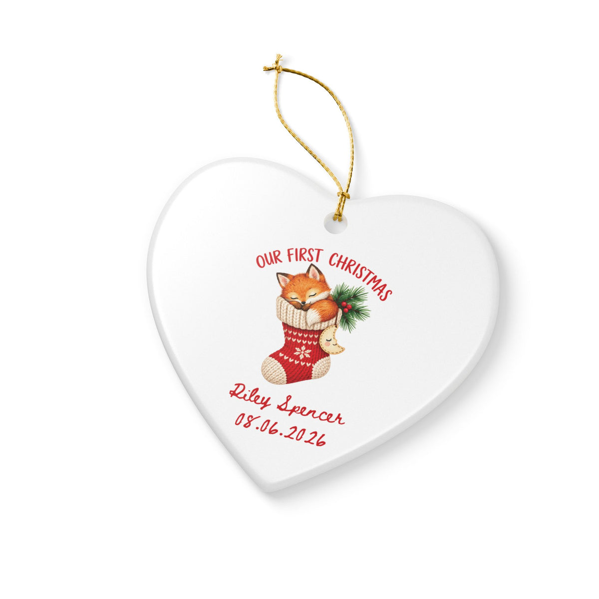 Heritage Single-Sided Ceramic Ornament