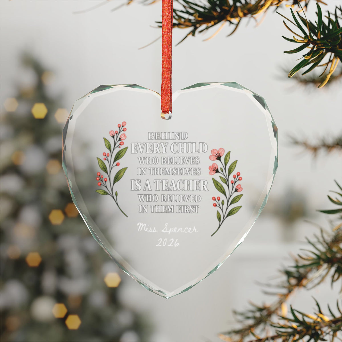 Signature Crystal Christmas Ornament