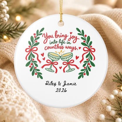 Heritage Single-Sided Ceramic Ornament