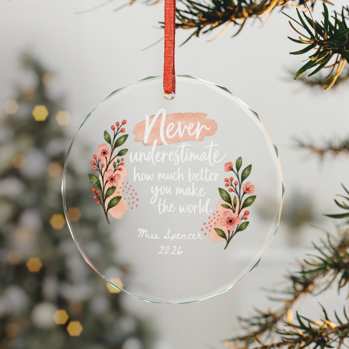 Signature Crystal Christmas Ornament