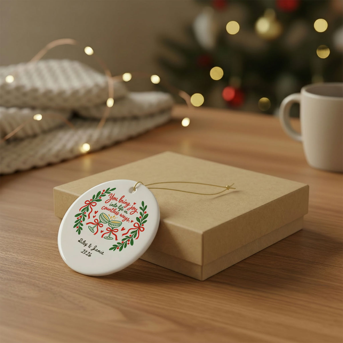 Heritage Single-Sided Ceramic Ornament
