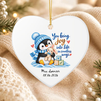 Heritage Single-Sided Ceramic Ornament