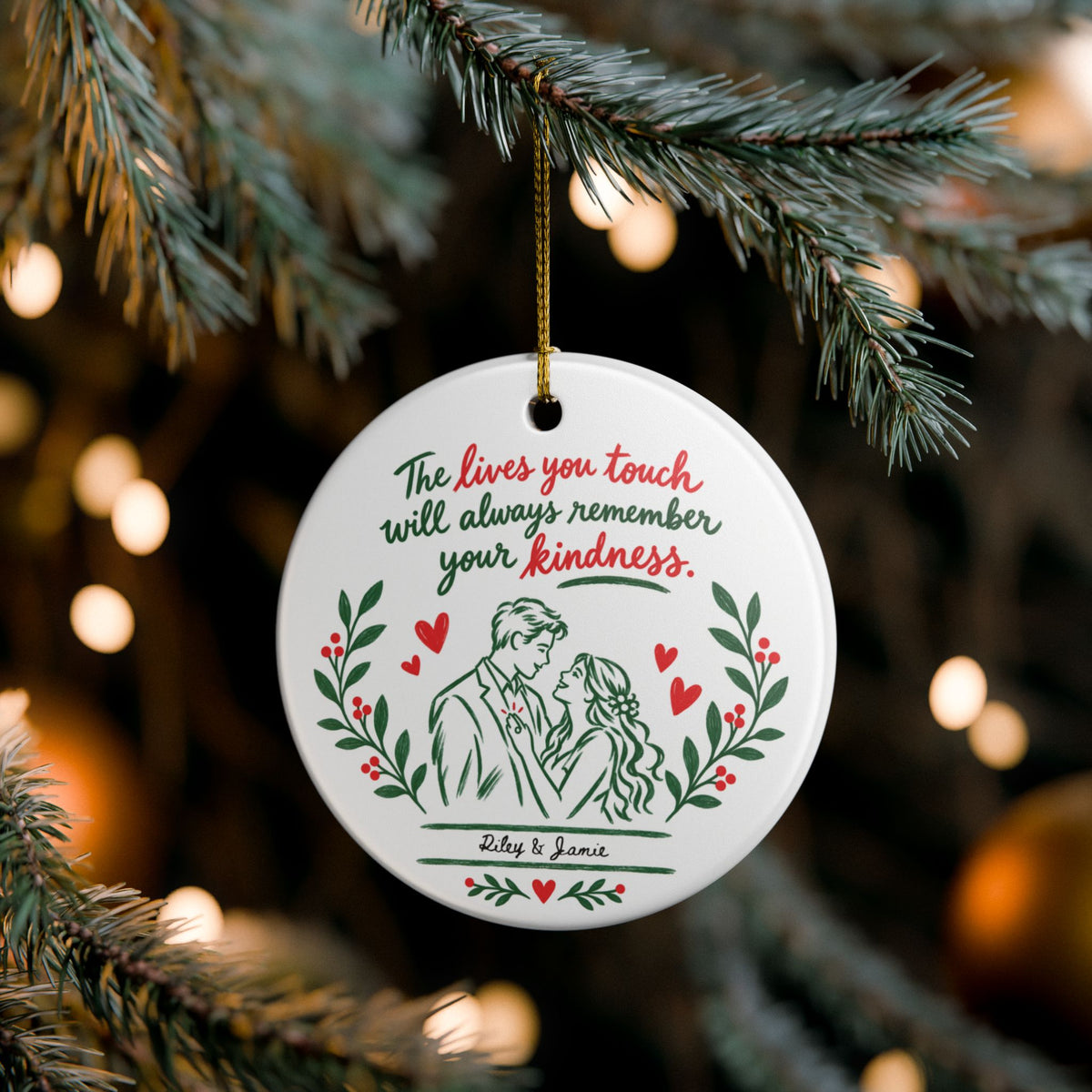 Heritage Single-Sided Ceramic Ornament