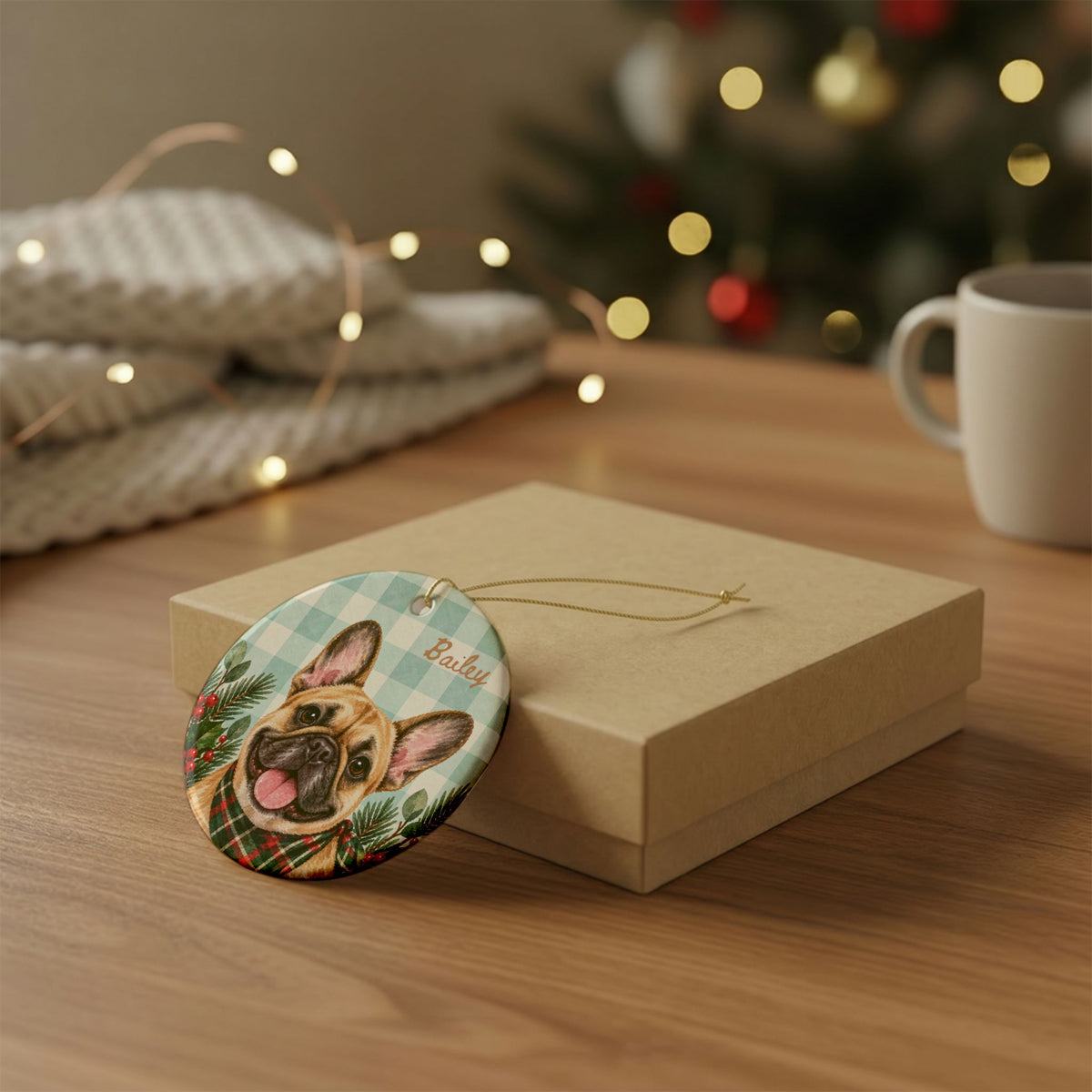 Copy of Personalized Pet Christmas Ceramic Ornament Dog & Cat Keepsake