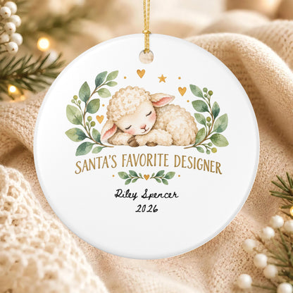 Heritage Single-Sided Ceramic Ornament