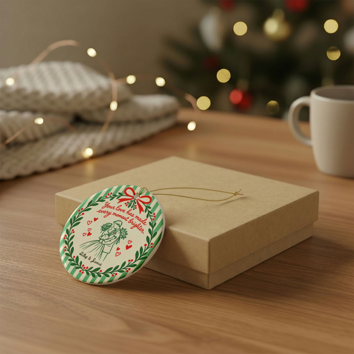Heritage Single-Sided Ceramic Ornament
