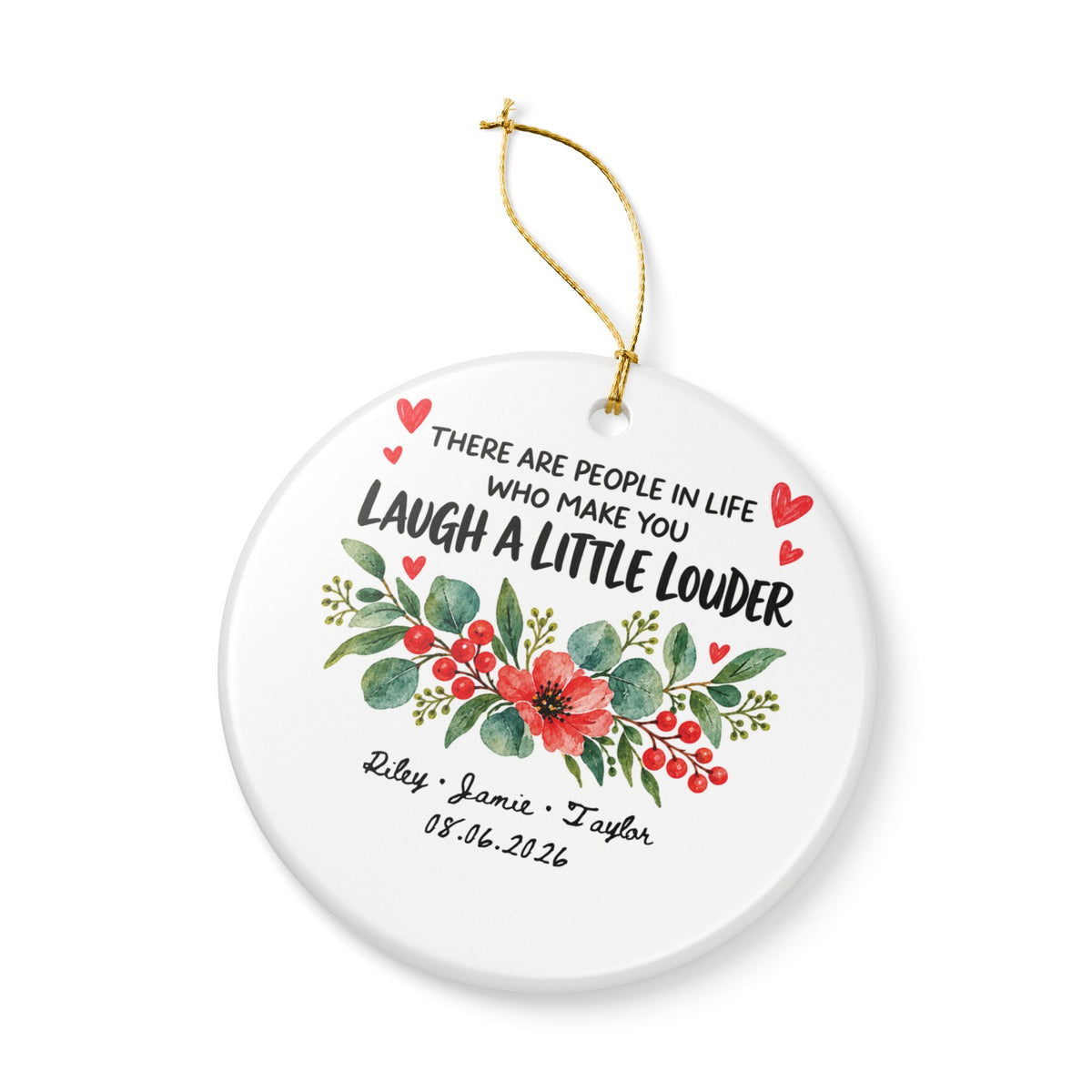 Heritage Single-Sided Ceramic Ornament