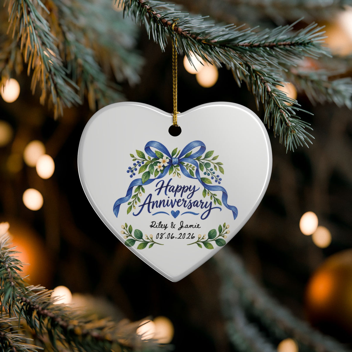 Heritage Single-Sided Ceramic Ornament