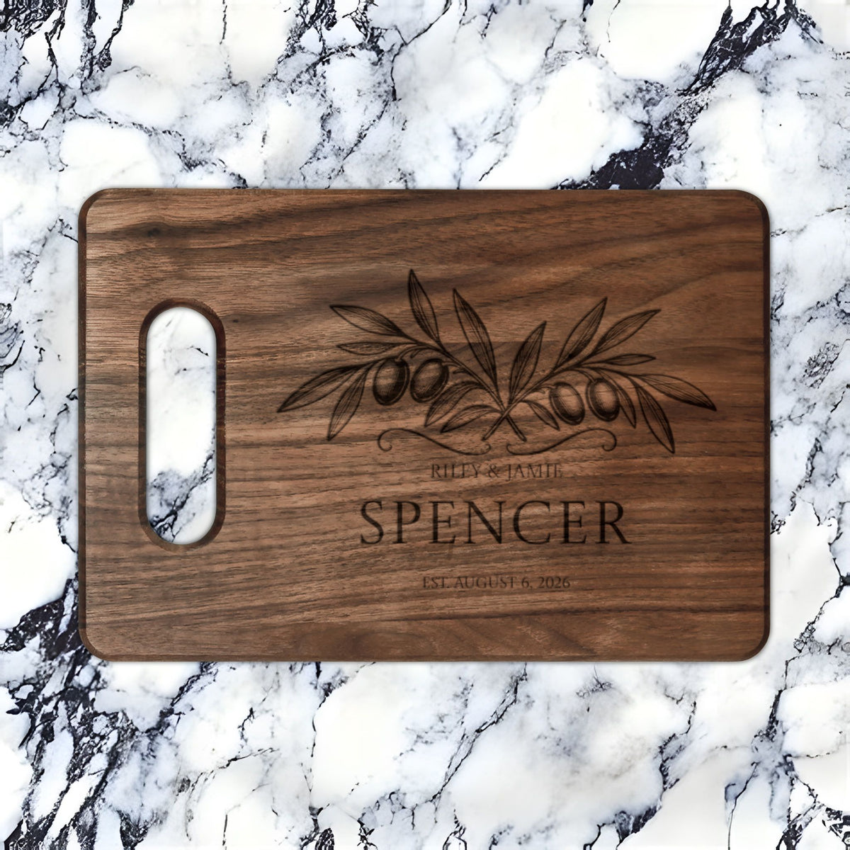 Atelier Engraved Personalized Wooden Cutting Board