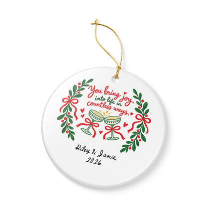 Heritage Single-Sided Ceramic Ornament