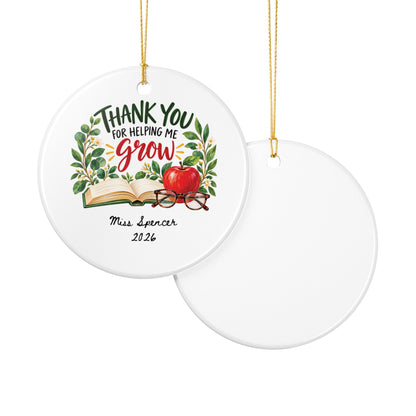 Heritage Single-Sided Ceramic Ornament