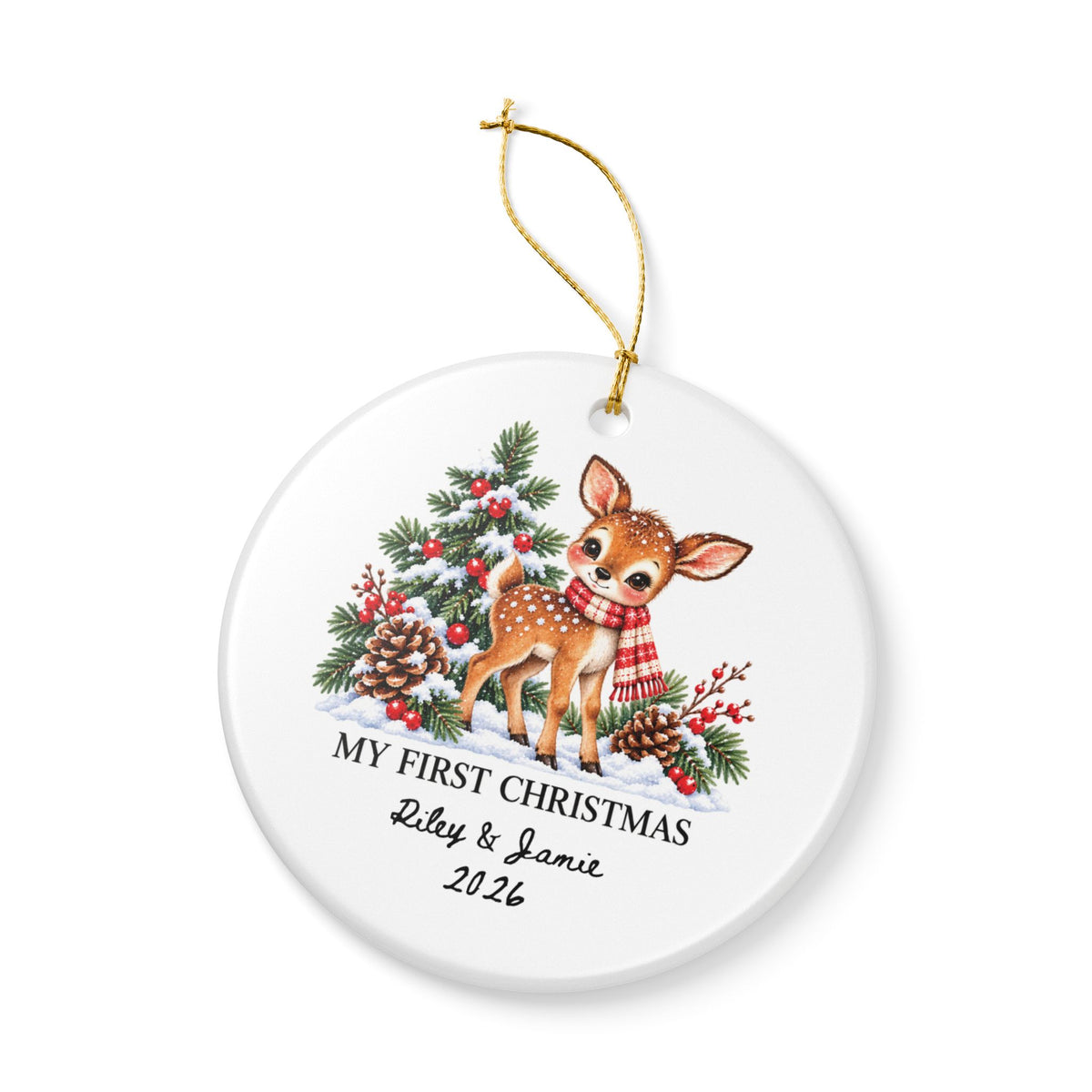 Heritage Single-Sided Ceramic Ornament