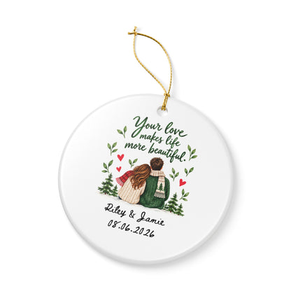 Heritage Single-Sided Ceramic Ornament