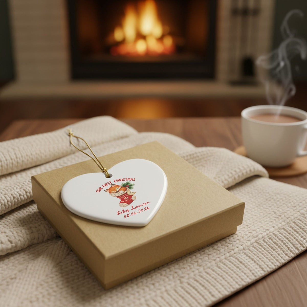 Heritage Single-Sided Ceramic Ornament