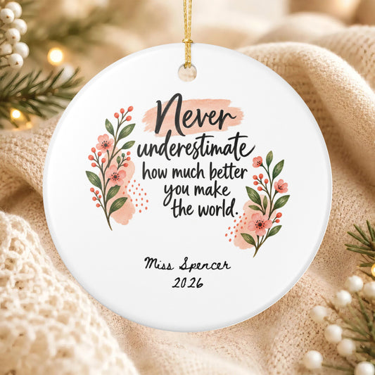 Heritage Single-Sided Ceramic Ornament