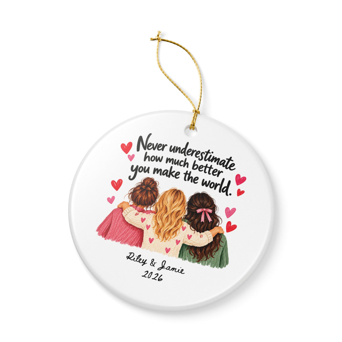 Heritage Single-Sided Ceramic Ornament