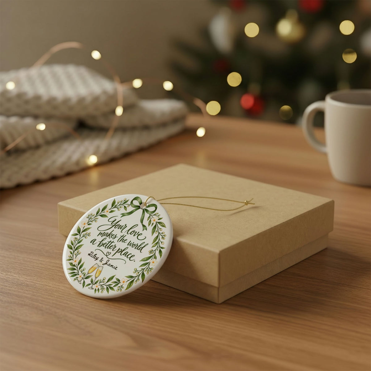 Heritage Single-Sided Ceramic Ornament