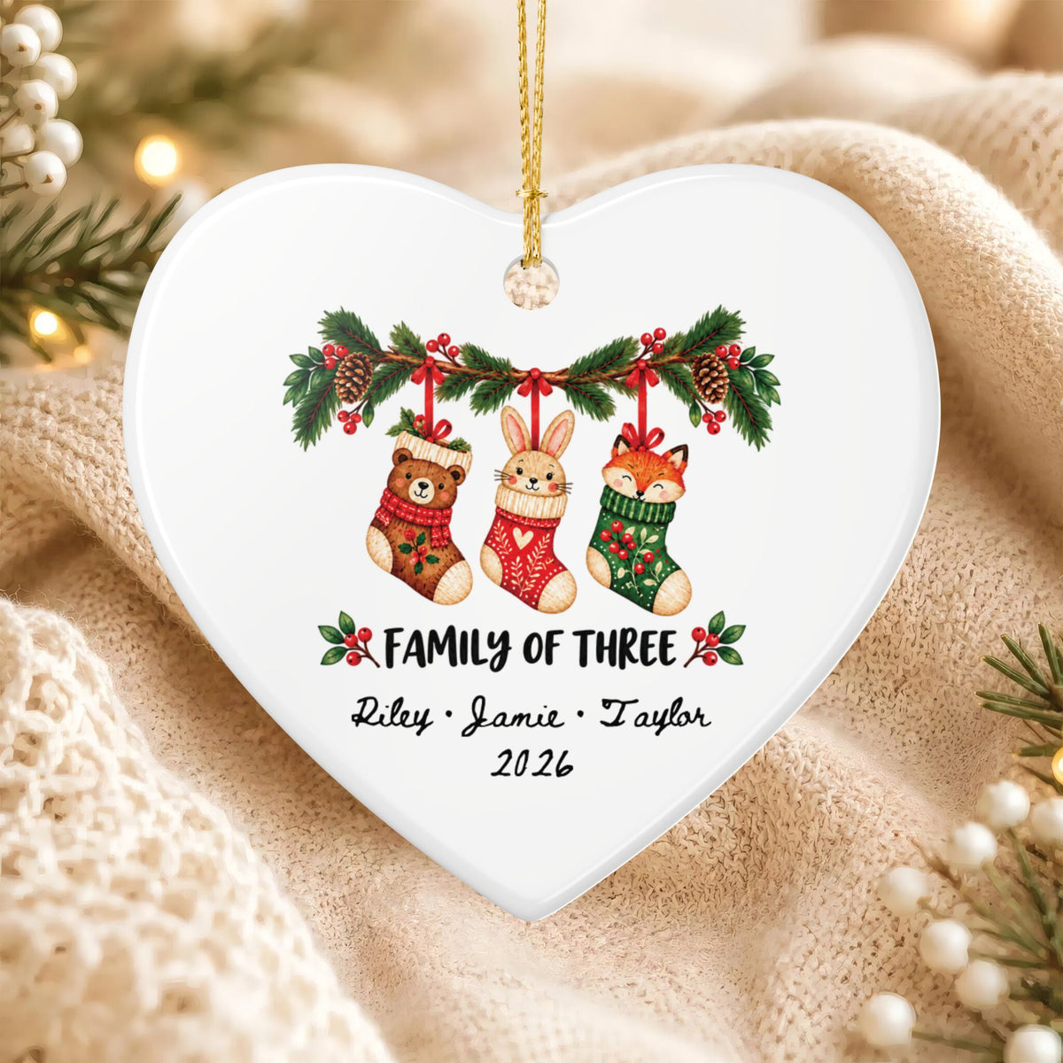 Heritage Single-Sided Ceramic Ornament