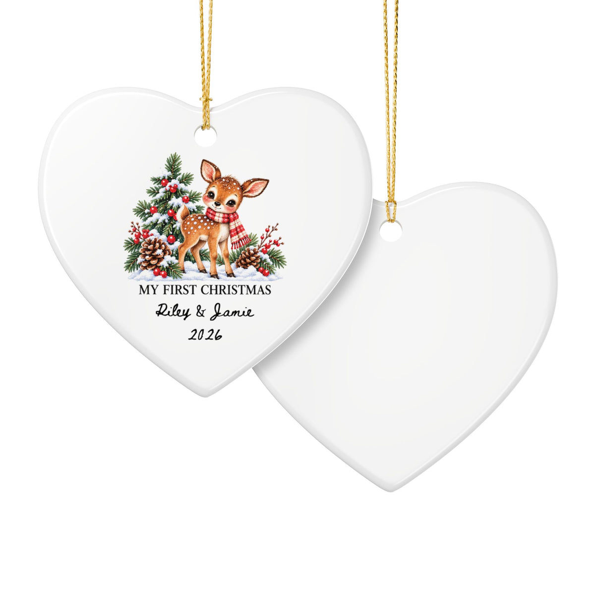 Heritage Single-Sided Ceramic Ornament