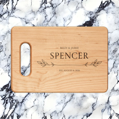 Atelier Engraved Personalized Wooden Cutting Board
