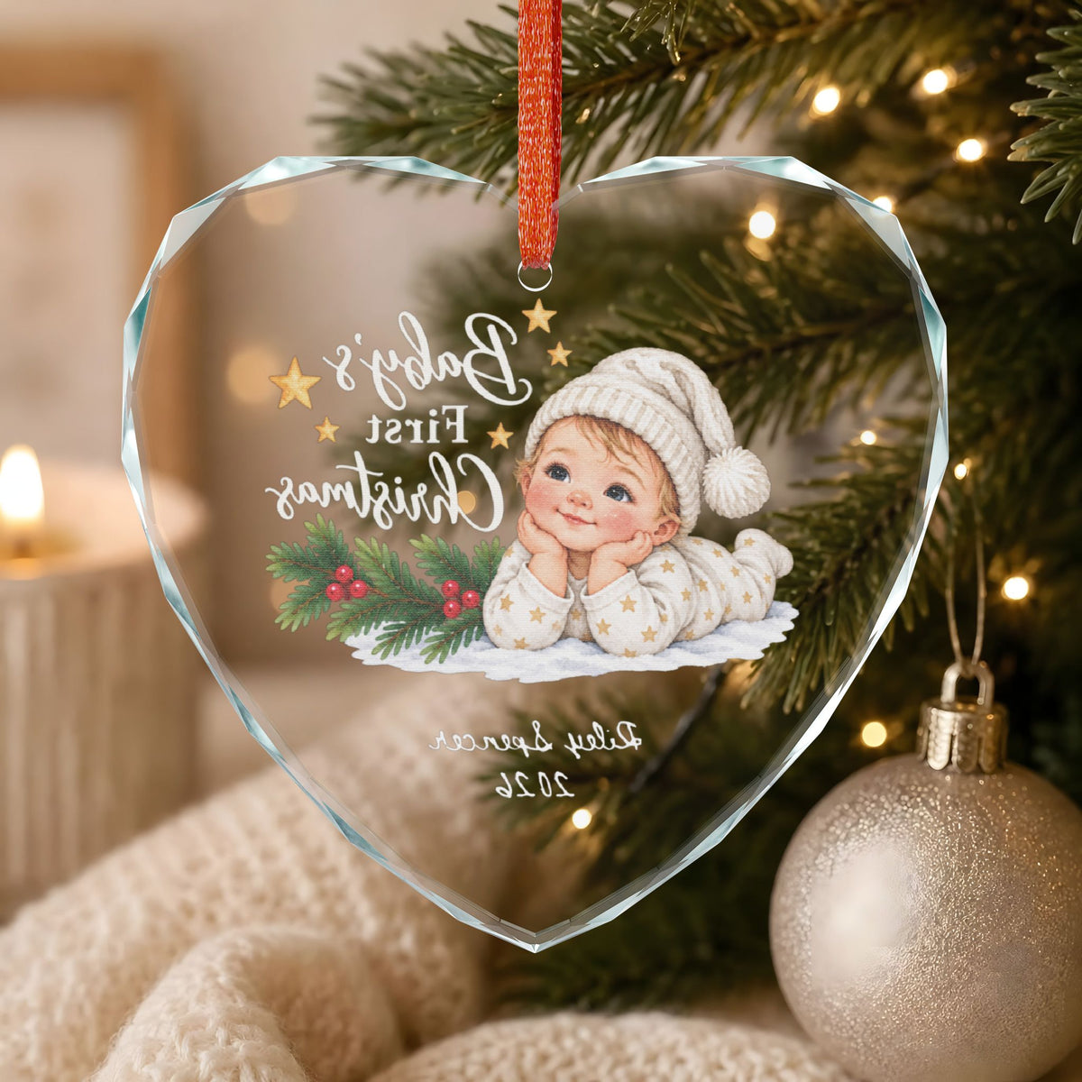 Signature Crystal Christmas Ornament