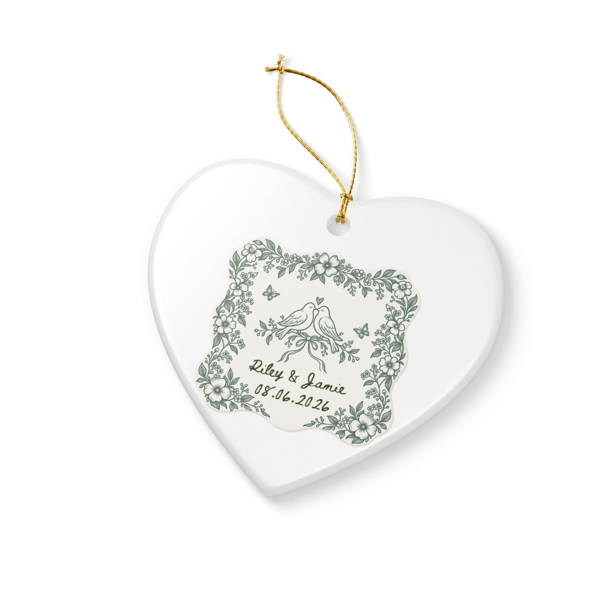 Heritage Single-Sided Ceramic Ornament