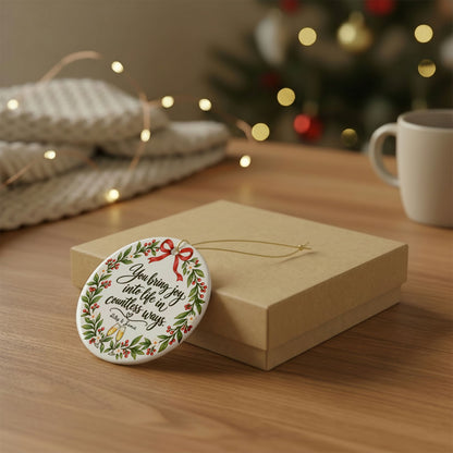 Heritage Single-Sided Ceramic Ornament
